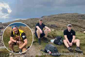 Sons of dad who died of cancer hike 96 miles in his shoes