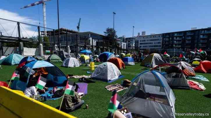 President tells Gaza protesters that University of B.C. must remain neutral