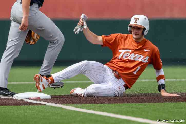 Flores, Longhorns baseball walk off Kansas again
