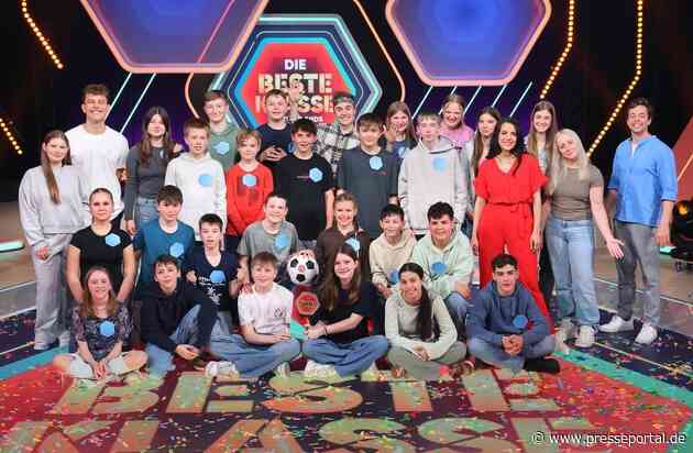 "Die beste Klasse Deutschlands": Die 7B des Peutinger-Gymnasiums aus Ellwangen (Baden-Württemberg) triumphiert im Superfinale im Ersten / Abschluss der Frühjahrsstaffel mit spannender Aufholjagd