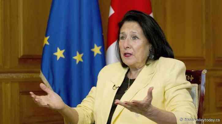 Georgia’s president vetoes media law that has provoked weeks of protests