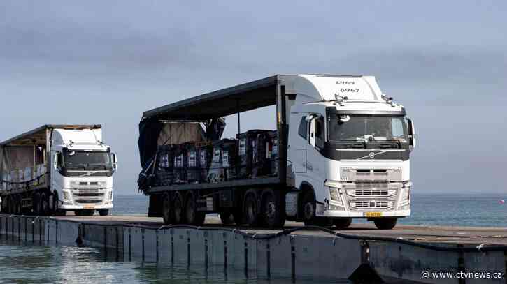 Aid from new pier off Gaza should be distributed this weekend, while pressure grows on Netanyahu