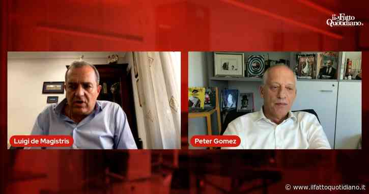 Peter Gomez e Luigi De Magistris parlano di corruzione e di politica: rivedi la diretta