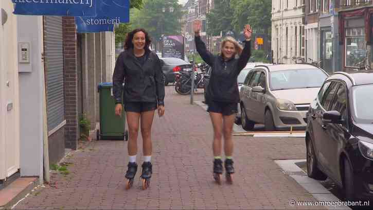 Alles gaat op rolletjes: Sacha en Ruby skeeleren naar Berlijn