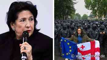 „Im Wesen russisch“: Georgiens Präsidentin legt Veto gegen umstrittenes Gesetz ein