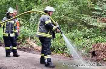 FW-WRN: Umgestürztes Güllefass beschäftigt die Löschgruppe Langern
