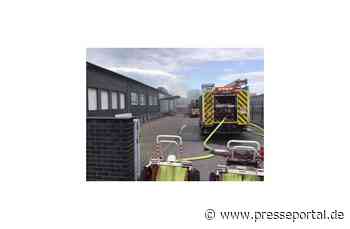 FW-GE: Brand eines Gewerbeobjektes und Wohnungsbrand