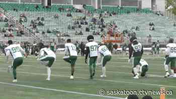 Saskatchewan Roughriders visit Saskatoon for Green and White day