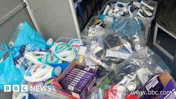 Stolen goods worth thousands seized from shop