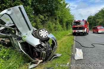 Auto überschlägt sich mehrfach in Kirchlengern