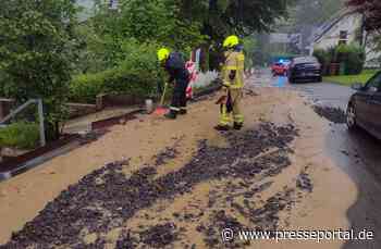 FW Wachtberg: Starkregen sorgte für Einsätze in Wachtberg-Pech