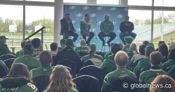 New Roughriders head coach Mace receives standing ovation at ‘State of the Nation’ event