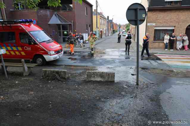 Waterlek maakt omleidingsweg onberijdbaar