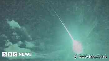 Watch: Blue fireball lights up skies over Spain