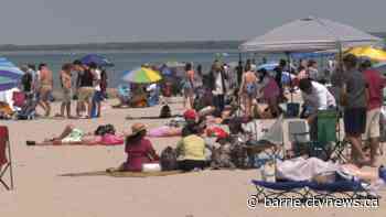 Thousands flock to Simcoe County beaches during long weekend