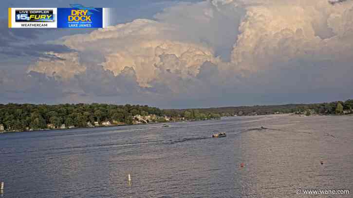 Isolated showers and storms continue this evening