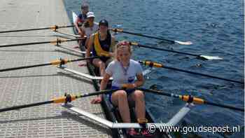 Jarige Emma Wissing van Roei- en Zeil Gouda Nederlands Kampioen dubbelvier