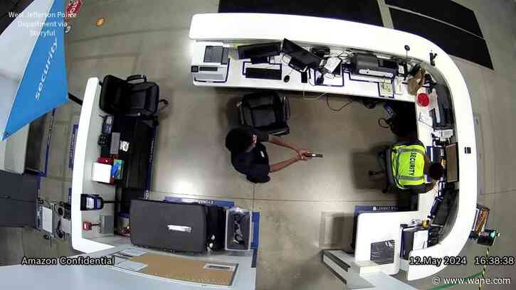 Footage shows gunman shoot at Ohio Amazon security guard