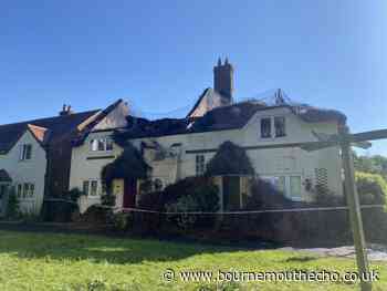 Two homes destroyed by fire after lightning strikes thatched roof