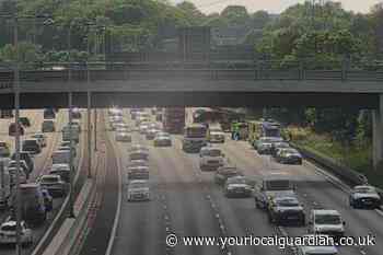 M4 Heathrow Airport multi-vehicle crash: All traffic stopped