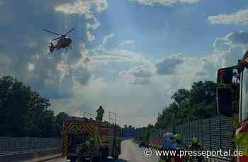 FW Ratingen: Verkehrsunfall auf der Autobahn A 524