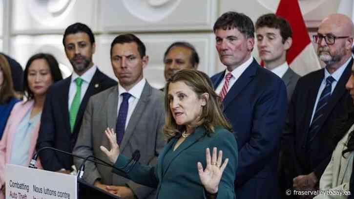 Feds unveil national plan to tackle auto theft, including Criminal Code changes