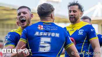 Warrington crush Huddersfield to set up Wigan Wembley date