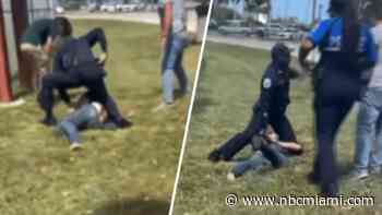 Man arrested after allegedly stealing and crashing Homestead Police car