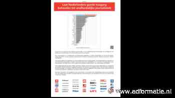 Nieuwsmedia in paginagrote advertentie: trek btw-verhoging in