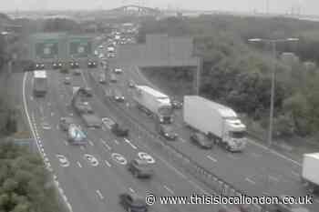 Dartford Crossing QEII bridge crash blocks traffic