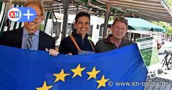 Europa-Talk auf dem Wochenmarkt in Neumünster 