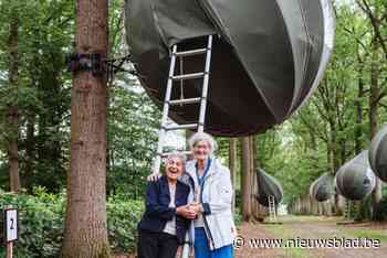 Pitten in bomen op drie meter hoogte op kloosterdomein Fransiscanessen