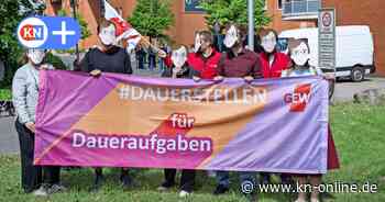 Bei Geomar-Einweihung: Demo von GEW-Wissenschaftlern in Kiel