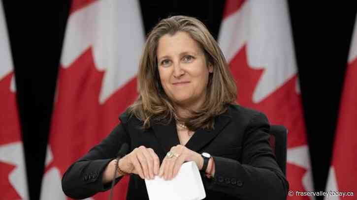 Freeland says government will introduce capital gains legislation before summer break
