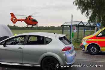 Zwei Personen bei Unfall am Ortsausgang von Hövelhof verletzt