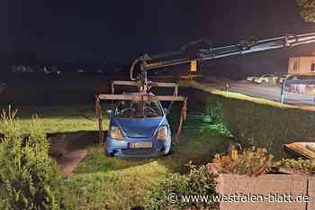 Bielefelderin brettert alkoholisiert in Garten