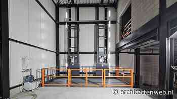 Goederenlift met 2 kolommen aan een zijde