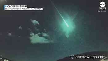 WATCH:  Comet lights up the sky over Spain and Portugal