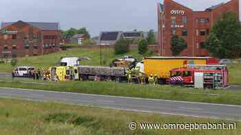 A50 dicht na ongeval met vrachtauto's