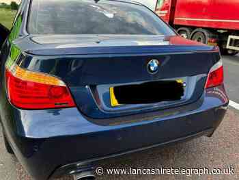 'Stolen' BMW recovered by police on M6 near Preston