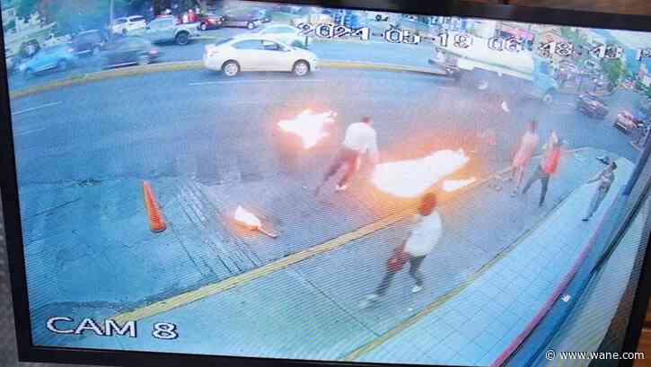 Mariachis attack flame-swallower as Mexico's disputes between street performers reaches new high