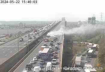 Collision results in closure of Toronto-bound lanes of Burlington Skyway