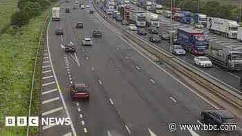 Lorry fire causes hours of M6 delays