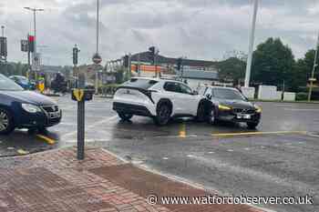 Unmarked police car involved in Watford Exchange Road crash