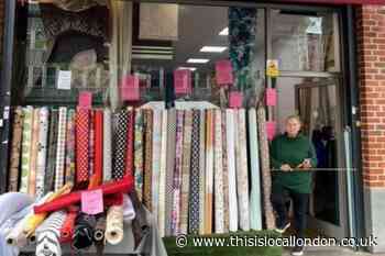 Romford Shopping Hall store Ashley Brook Fabrics to shut