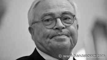 Geldhaus: Deutsche Bank: Früherer Vorstandschef Rolf Breuer ist im Alter von 86 Jahren gestorben