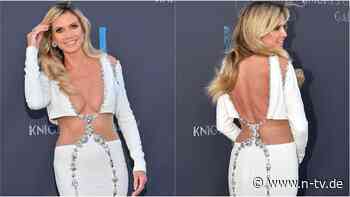 XXL-Ausschnitt und kaum Stoff: Klums Kleid wird zum Cannes-Hingucker