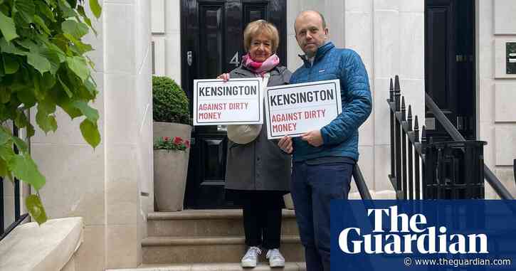 ‘Sorry, no one is in’: few are at home for Margaret Hodge’s ‘kleptocracy walking tour’
