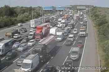 M4 Heathrow Airport multi-vehicle crash: Three injured