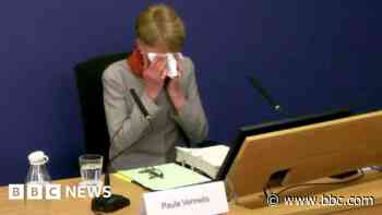 Ex-Post Office boss cries as she admits incorrect evidence